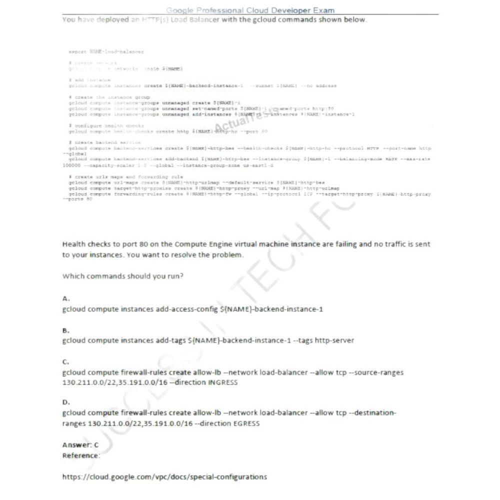 Printout Google Professional Cloud Developer Study Guide - Picture 4 of 6
